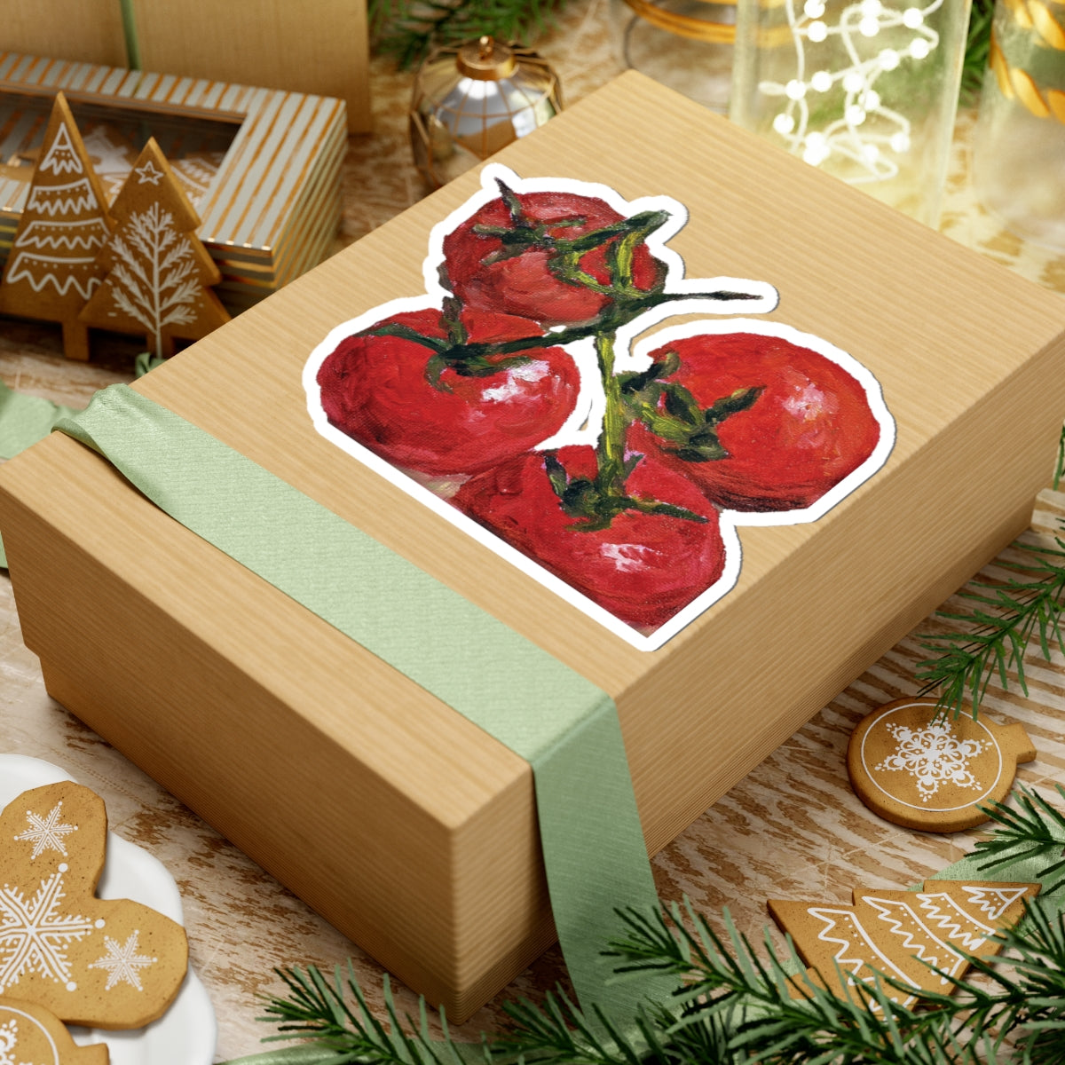 On the Vine — Hand-Painted Kitchen Produce Decal