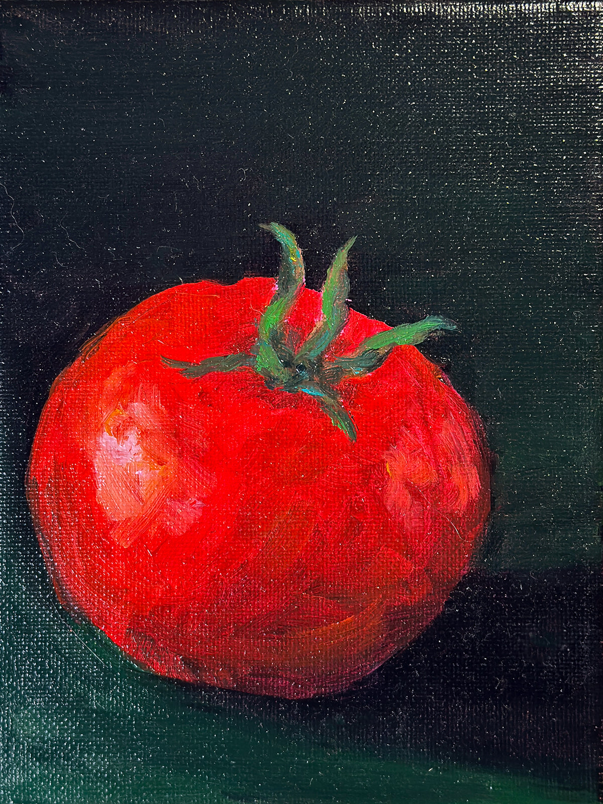 Tomato, Tomahto, Original 5 × 7 Oil Painting